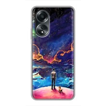 Космические Чехлы для Оппо А58 (VPrint) (Галактический вид)