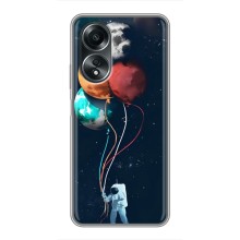 Космические Чехлы для Оппо А58 (VPrint) (Планеты шарики)