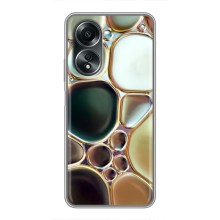 Мраморный чехол на OPPO A58 (4G) (VPrint) (Радужный Мрамор)