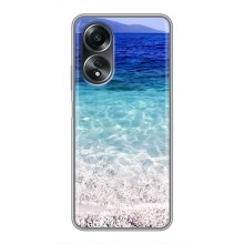Силиконовый чехол с КАРТИНКАМИ лето для OPPO A58 (4G) (AlphaPrint) (Море)