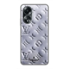 Текстурный Чехол Louis Vuitton для Оппо А58 (4G) – Белый ЛВ