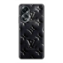 Текстурный Чехол Louis Vuitton для Оппо А58 (4G) – Черный ЛВ