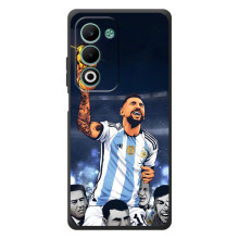 Чехлы для OPPO A5m (Leo чемпион) (AlphaPrint) (Месси с кубком)