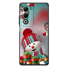 Чехлы на Новый Год OPPO A5m (Снеговик в шапке)