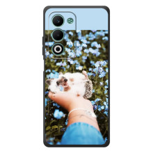 Чохли з зображенням різних тварин на OPPO A5m (Їжачок в руці)