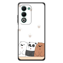 Чохли з зображенням різних тварин на OPPO A5m (Здивовані ведмедики)