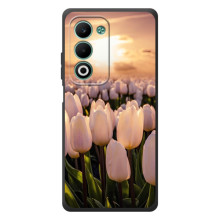 Чехлы с картинкой (Тюльпаны) на А5м – Закат с цветами