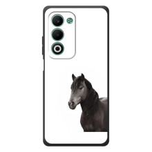 Чехлы с Лошадью дляOPPO A5m (VPrint) (Черный Конь)