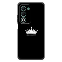 Чехол (Корона на чёрном фоне) для А5м – Белая корона
