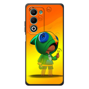 Чехол Бравл Старс для OPPO A5m – LEON в кофте