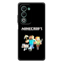 Чехол Майнкрафт на OPPO A5m (AlphaPrint) Minecraft – герои Minecraft