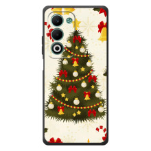 Чехол Новогодняя Елка на OPPO A5m – Новогодний принт