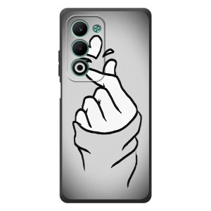 Чохол з принтом для OPPO A5m (AlphaPrint - Знак сердечка)