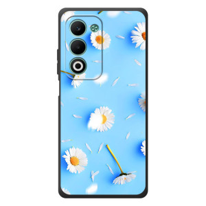Чохол з Квітами для OPPO A5m – ромашки на блакитному