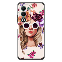 Чехол с картинкой Модные Девчонки OPPO A5m (Девушка в очках)