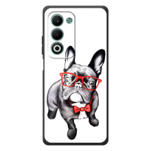 Бампер для OPPO A5m с картинкой "Песики" – В очках