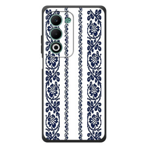 Силиконовый Чехол на OPPO A5m с картинкой Вышиванки (Синяя вышиванка)