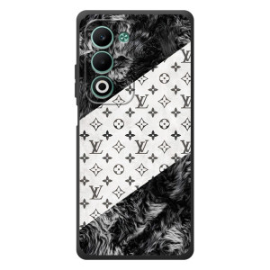 Чехол Стиль Louis Vuitton на OPPO A5m – LV на белом