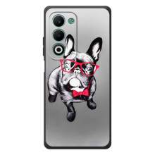 Чехол (ТПУ) Милые собачки для OPPO A5m (Бульдог в очках)