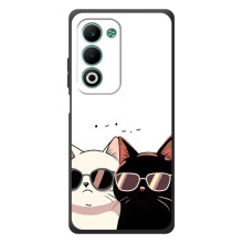 Чехол с рисунком кот на OPPO A5m (Коты в очках)