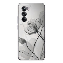 Чехол с цветочным принтом на А5м – Черные цветы