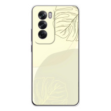 Чехол цветочный дизайн для OPPO A5m – Зелёный фон