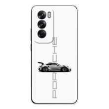 Чохол з авто Порше для OPPO A5m – білий порше