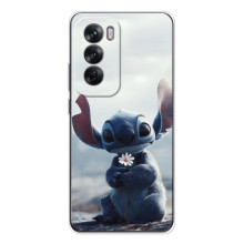 Чехол с рисунком Стич для OPPO A5m – Стич с цветочком