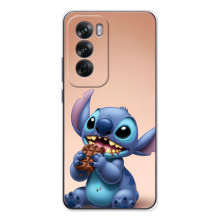 Чехол с рисунком Стич для OPPO A5m – Стич с шоколадом