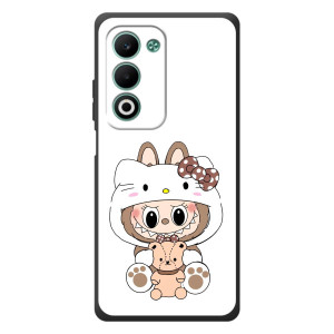 Чохол з принтом Лабубу для OPPO A5m – Білий Лабубу