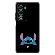 Чохол з принтом Стіч на OPPO A5m (Стіч на чорному)