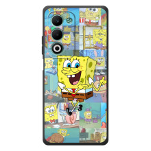 Силиконовый чехол Спанч Боб на А5м (Радостный Спанч Боб)