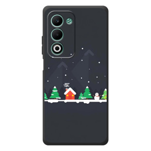 Силиконовый бампер на рождество для OPPO A5m – Город зимний