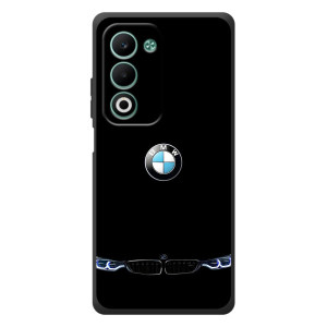 Силіконовий бампер з картинкою машини на OPPO A5m – Чорний BMW