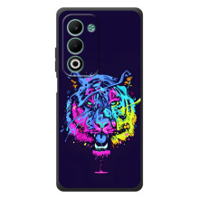 Силіконовий бампер з картинкою звірів для OPPO A5m – Тигр-Арт