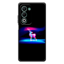 Силіконовий бампер з картинкою звірів для OPPO A5m – Яскравий олень