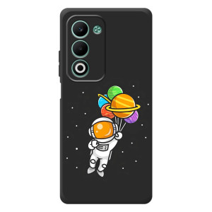 Силиконовый Чехол с принтом "Космонавты" на OPPO A5m – Космонавт с шариками