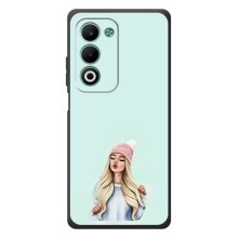 Силиконовый Чехол на OPPO A5m с картинкой Стильных Девушек – В шапке