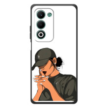 Силиконовый Чехол на OPPO A5m с картинкой Стильных Девушек – В зеленом