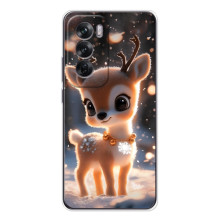 Яскравий чохол для OPPO A5m з Зимові Оленята – Оленятко