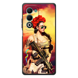 ЗСУ Чехлы (TPU) для OPPO A5m – Женщина солдат