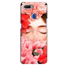 Чехлы (ART) Цветы на Oppo A5s (VPrint) (Глаза в цветах)