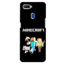 Чохол Майнкрафт на Oppo A5s (AlphaPrint) Minecraft (герої Minecraft)