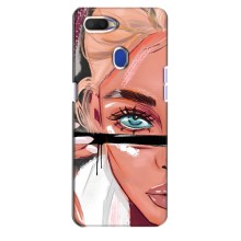 Чохол з друком для Oppo A5s - (Мода) (AlphaPrint) (Макіяж)