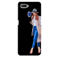 Чехол с картинкой Модные Девчонки Oppo A5s (Девушка со смартфоном)