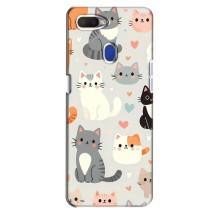 Чехол с рисунком кот на Oppo A5s – Коллаж котов