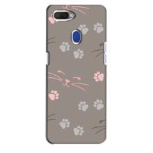 Чехол с рисунком кот на Oppo A5s – Лапы и усы