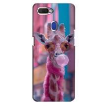 Чехол с принтом стильные животные для Оппо А5с (Стильный жирав)