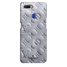 Текстурный Чехол Louis Vuitton для Оппо А5с – Белый ЛВ