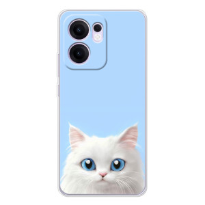 Чехол на тематику: Коты для OPPO A5x 5G – Белый кот
